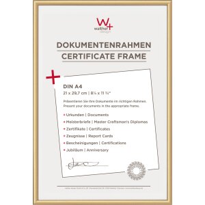 Walther Kunststoff-Bilderrahmen DIN A4 New Lifestyle gold...