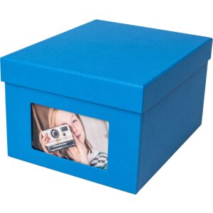 HNFD XL Fotobox Kandra 700 Fotos 13x18 cm stahlblau mit...