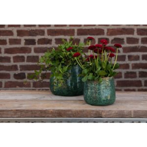 Clayre & Eef 6CE1252S Blumentopf Ø 13x11 cm...