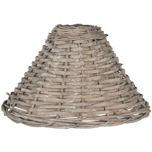 Clayre & Eef 6LAK0487 Rattan-Lampenschirm grau...