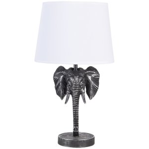 Clayre & Eef Tischlampe Elefant schwarz 25x25x41 cm...