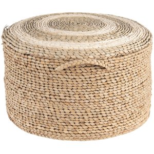 Clayre & Eef 6RO0510 Pouf Ø 40x23 cm Braun...