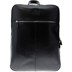 Exacompta 17637E Laptoprucksack Leder schwarz...