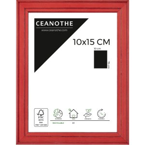 Ceanothe Belle-Ile Holzrahmen Blau Rot 10x15 cm bis 50x70 cm