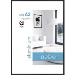 Nielsen Brandschutzrahmen C2 Struktur Schwarz Matt 42x60 cm