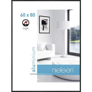 Nielsen Brandschutzrahmen C2 Struktur Schwarz Matt 60x80 cm