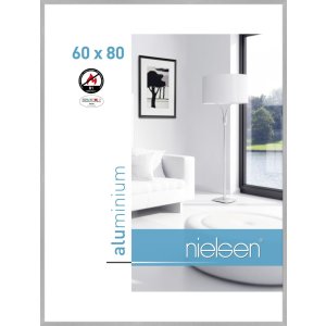 Nielsen Brandschutzrahmen C2 Struktur Silber Matt 60x80 cm