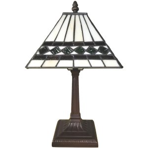 LumiLamp 5LL-6107 Tischlampe Tiffany 20x20x34 cm E14-max...