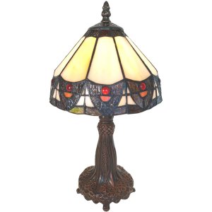 LumiLamp 5LL-6108 Tischlampe Tiffany Ø 20x34 cm...