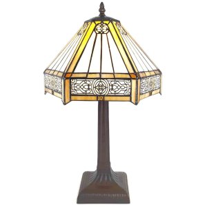 LumiLamp 5LL-6125 Tischlampe Tiffany Ø 30x50 cm...