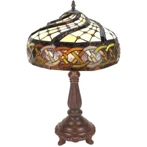 LumiLamp 5LL-6136 Tischlampe Tiffany Ø 38x57 cm...