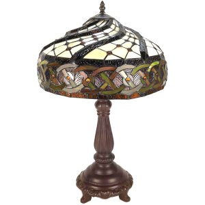 LumiLamp 5LL-6136 Tischlampe Tiffany Ø 38x57 cm...