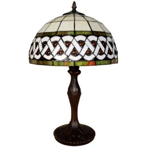 LumiLamp 5LL-6153 Tischlampe Tiffany Ø 31x43 cm...