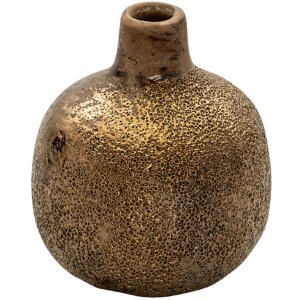 Clayre & Eef 6CE1317 Deko Vase Braun Ø 9x9 cm