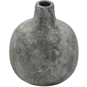 Clayre & Eef 6CE1319 Deko Vase Grau Ø 9x9 cm