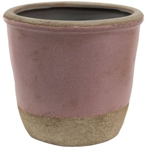 Clayre & Eef 6CE1380L Blumentopf für Innen Rosa,...