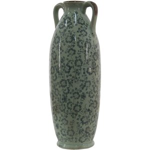 Clayre & Eef 6CE1393L Deko Vase Blau, Weiß...