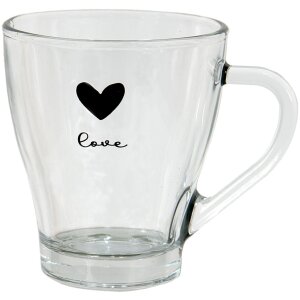 Clayre & Eef 6GL3710 Teeglas Transparent 11x8x10 cm -...