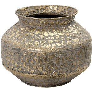 Clayre & Eef 6Y4527 Vase Goldfarbig Ø 28x20 cm