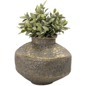 Clayre & Eef 6Y4528 Vase Goldfarbig Ø 27x21 cm