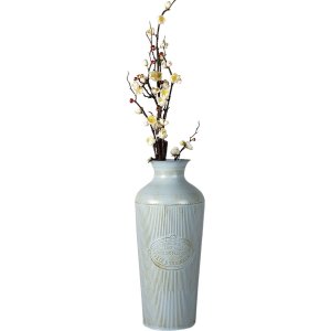 Clayre & Eef 6Y4624 Deko Vase Blau Ø 22x47 cm