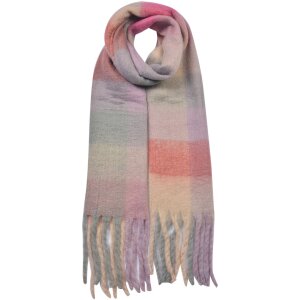 Clayre & Eef JZSC0615P Winterschal Damen Rosa 35x210 cm