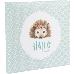 Goldbuch Babyalbum Kleines Wunder Igel 25x25 cm 60...