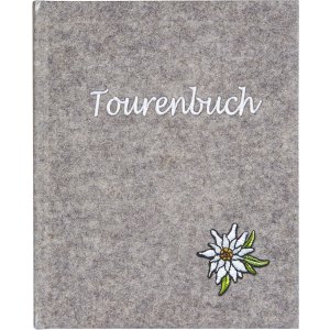 Goldbuch Tourenbuch Edelweiss grau 16,5x13,3 cm 96 Seiten...