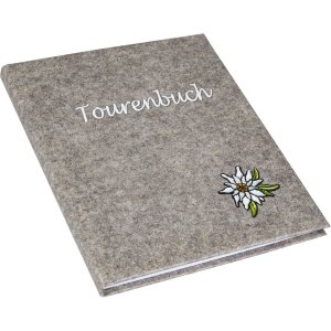 Goldbuch Tourenbuch Edelweiss grau 16,5x13,3 cm 96 Seiten...