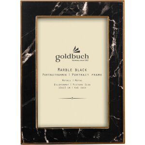 Goldbuch Metall-Portraitrahmen Marble 10x15 cm schwarz