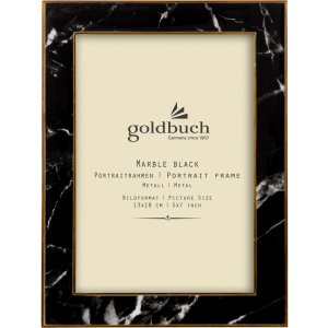 Goldbuch Metall-Portraitrahmen Marble 13x18 cm schwarz