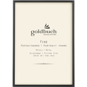 Goldbuch Metall-Portraitrahmen Fine 10x15 cm anthrazit