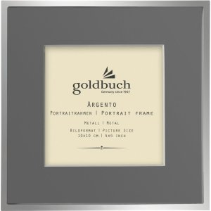 Goldbuch Metall-Rahmen Argento 10x10 cm mit grauem...