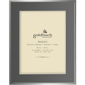 Goldbuch Metall-Rahmen Argento 15x20 cm mit grauem...