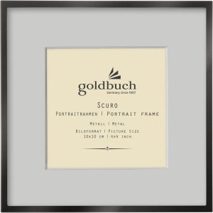 Goldbuch Metall-Fotorahmen Scuro schwarz mit Passepartout...