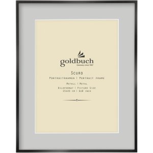 Goldbuch Metall-Fotorahmen Scuro schwarz mit Passepartout...