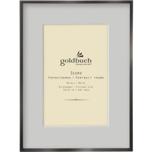 Goldbuch Metall-Fotorahmen Scuro schwarz mit Passepartout...