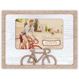 ZEP Holz-Fotorahmen Sprint 10x15 cm Fahrrad-Bilderrahmen