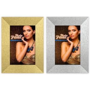 ZEP Holzrahmen Glam Gold Silber 10x15 cm bis 20x30 cm mit...