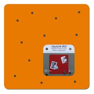 Quadratische Magnetwand SQUARE DOT in orange