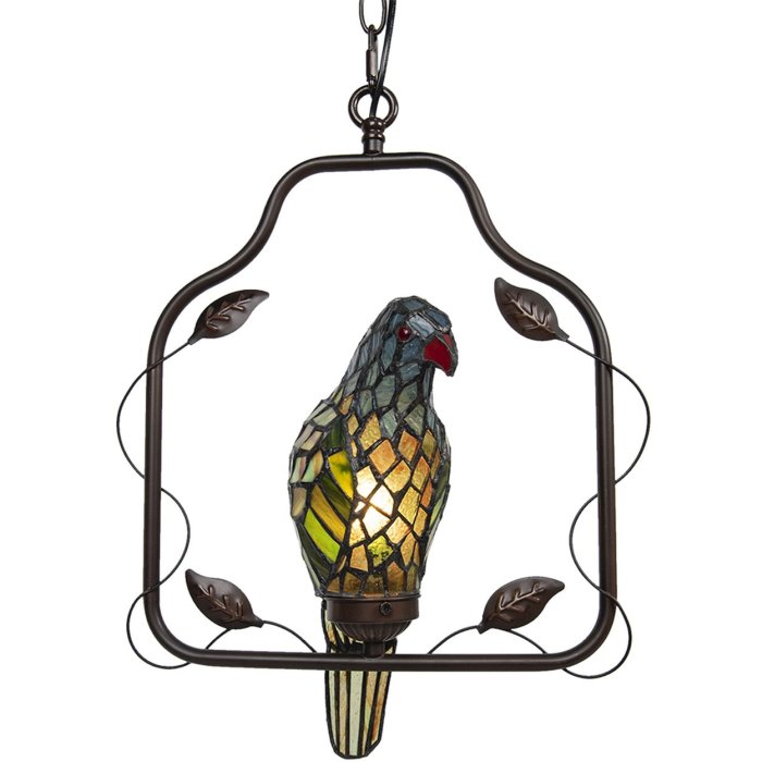 Clayre & Eef 5LL-6059 Plafonieră Tiffany Parrot Multicolor