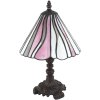 Clayre & Eef 5LL-6193 Lampă de masă Tiffany roz, albastru Ø 20x34 cm E14-max 1x25W