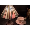 Clayre & Eef 5LL-6193 Lampă de masă Tiffany roz, albastru Ø 20x34 cm E14-max 1x25W