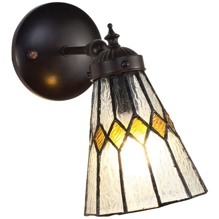 Clayre & Eef 5LL-6203 Lampă de perete Tiffany bej 17x12x23 cm E14-max 1x40W