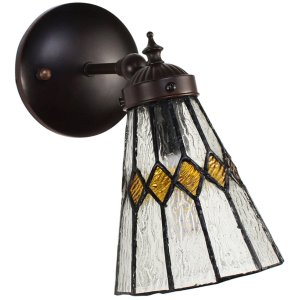 Clayre & Eef 5LL-6203 Tiffany Wandlampe Beige...