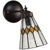 Clayre & Eef 5LL-6203 Lampă de perete Tiffany bej 17x12x23 cm E14-max 1x40W