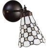 Clayre & Eef 5LL-6207 Lampă de perete Tiffany alb 17x12x23 cm E14-max 1x40W