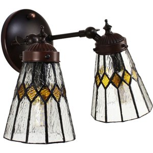 Clayre & Eef 5LL-6210 Tiffany Wandlampe Beige...