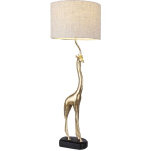 Clayre & Eef 5LMC0011 Tischlampe Giraffe Goldfarbig...