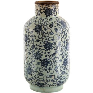 Clayre & Eef 6CE1379 Vase Keramik Blau Beige Ø...